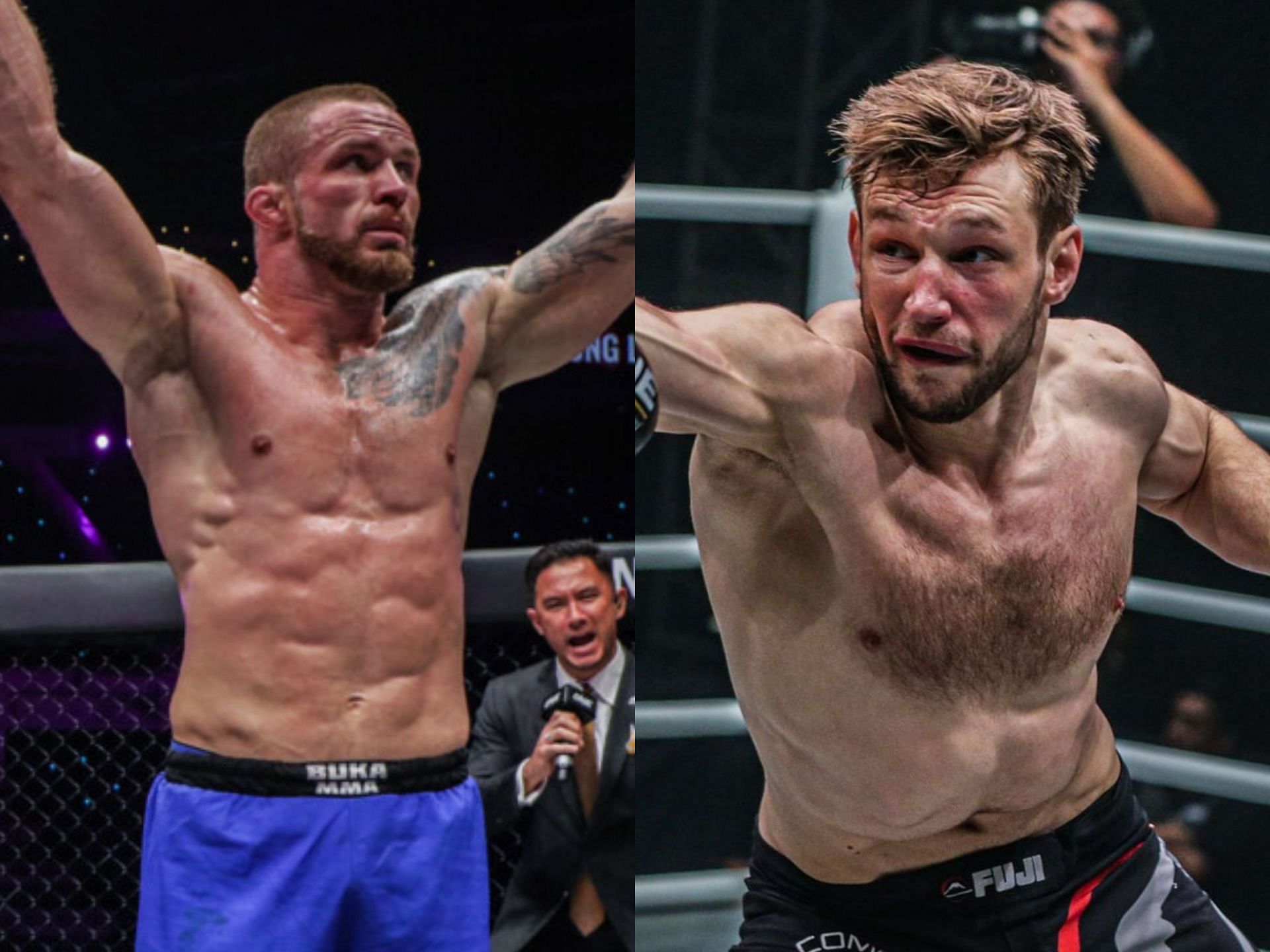 Vitaly Bigdash (left) and Reinier de Ridder (right). [Photo: ONE Championship]