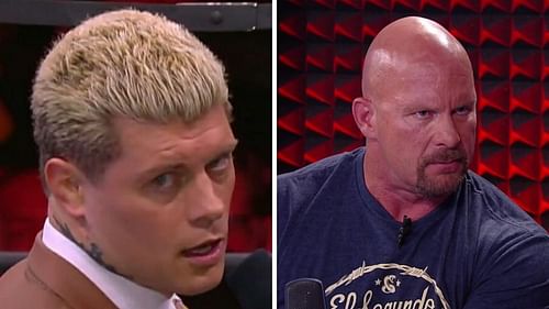 Cody Rhodes (left); 'Stone Cold' Steve Austin (right)