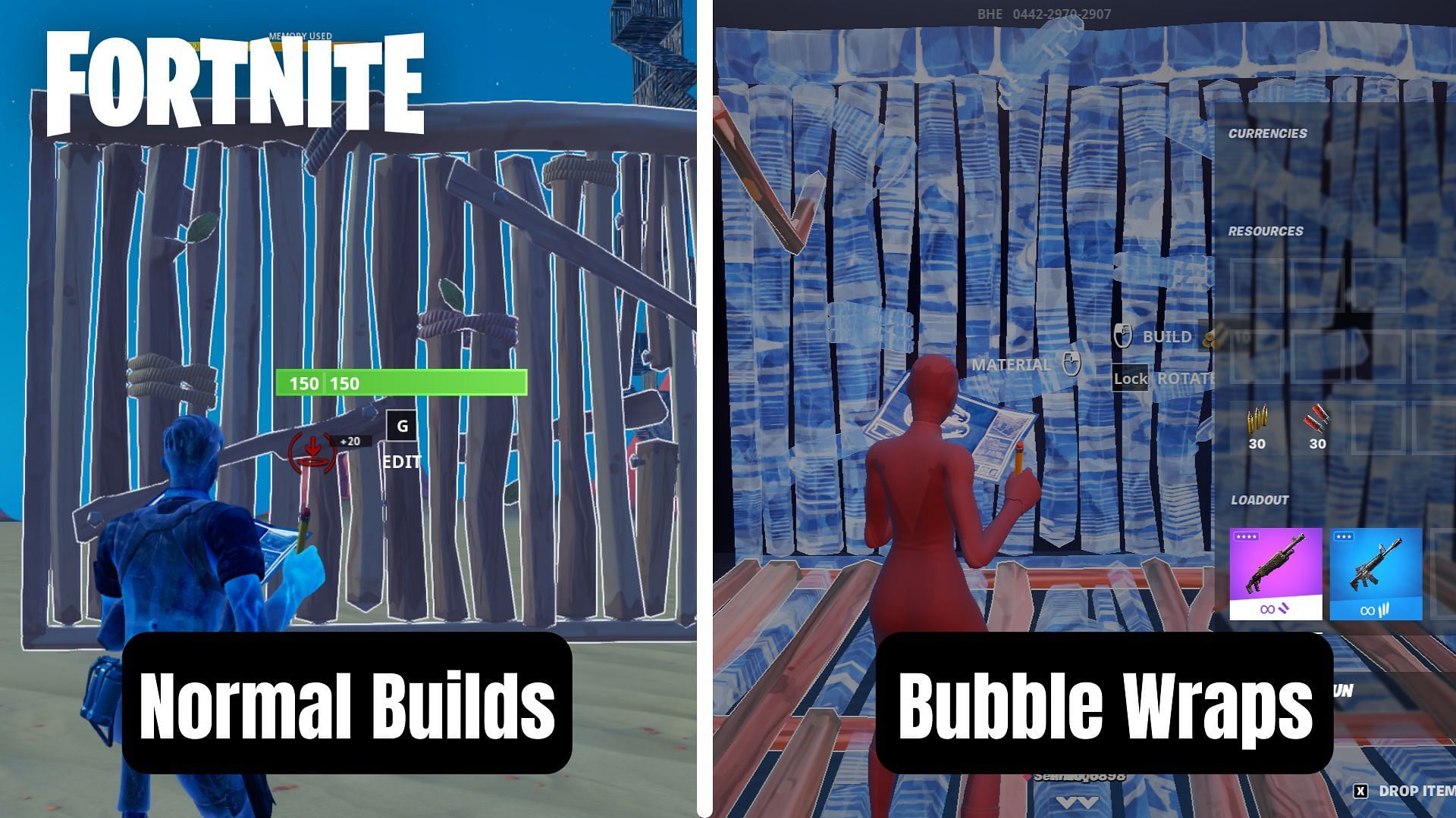 Fortnite players have found an easier way to &#039;see through builds&#039; (Image via Sportskeeda)