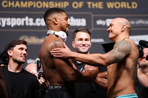 Anthony Joshua v Oleksandr Usyk Weigh In