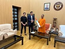 Lucknow Super Giants present bat signed by all players to UP CM Yogi Adityanath