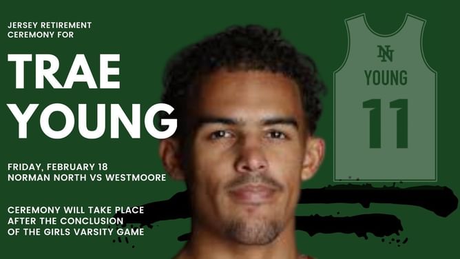 ICYMI: Trae Young gets overwhelmed with emotion as his jersey gets retired in his high school