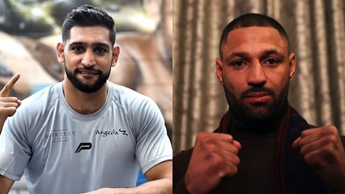 Amir Khan (left) and Kell Brook (right)