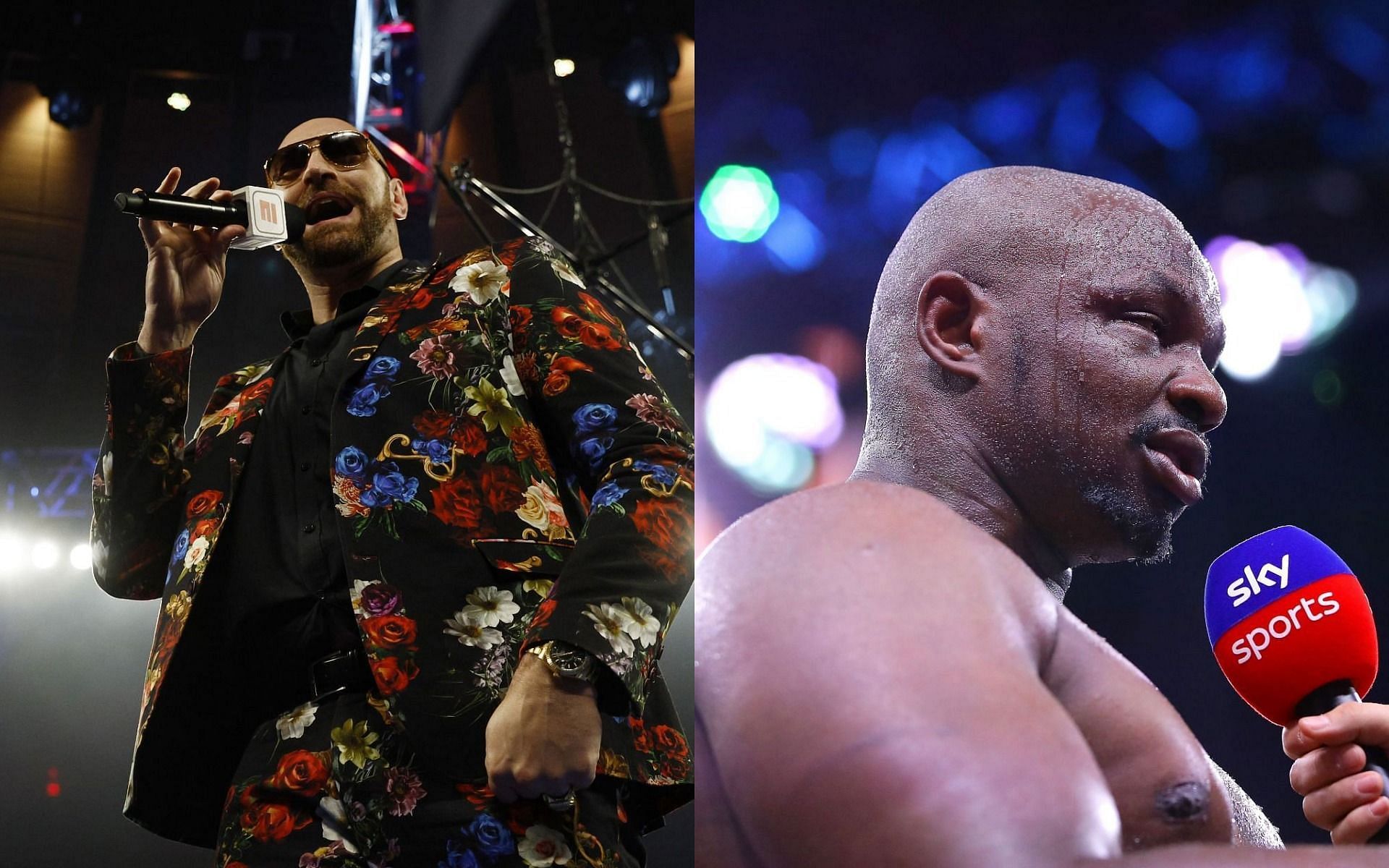 Tyson Fury (L) has gone off on his next opponent Dillian Whyte (R)
