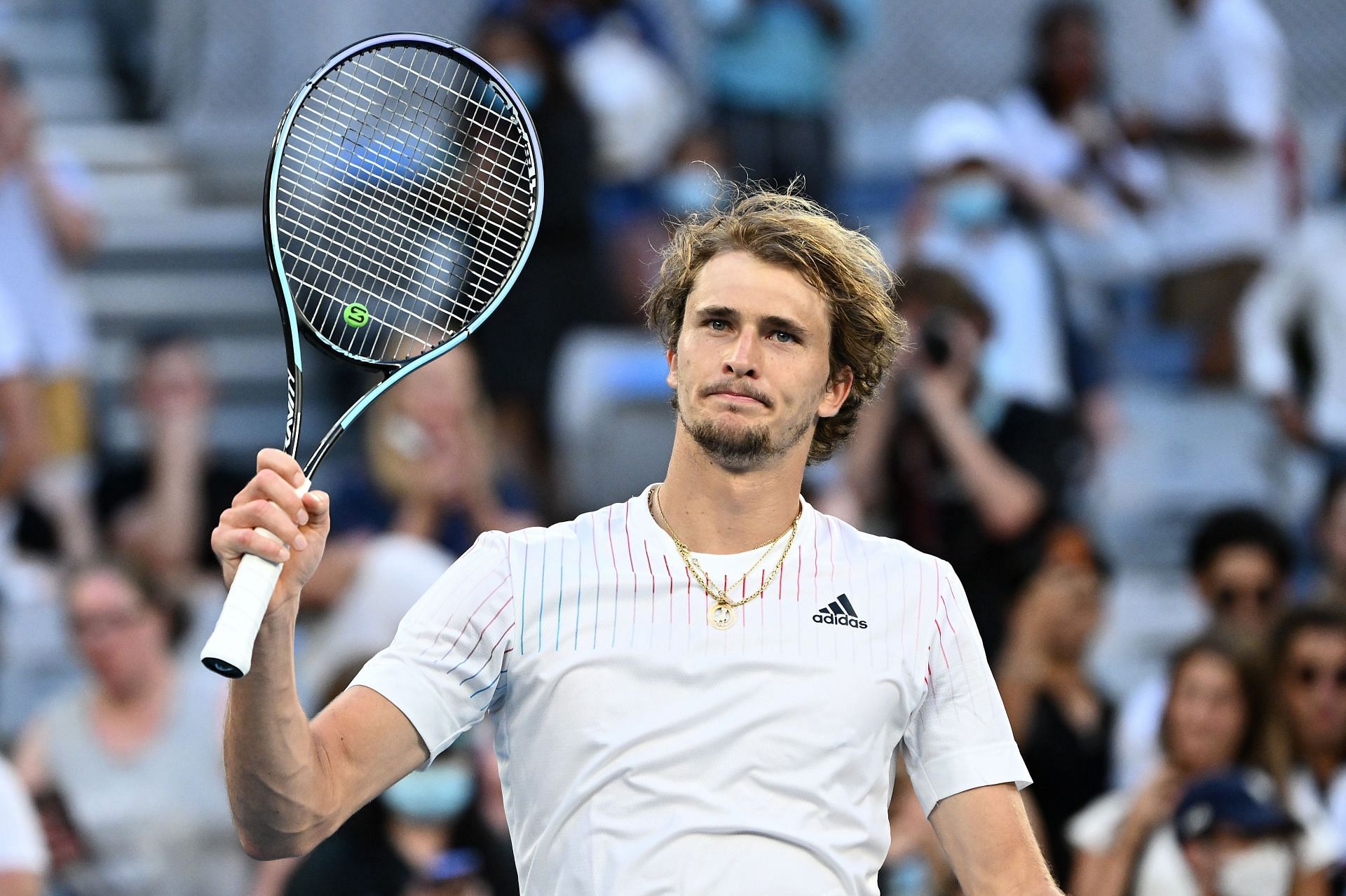 Zverev at the 2022 Australian Open.