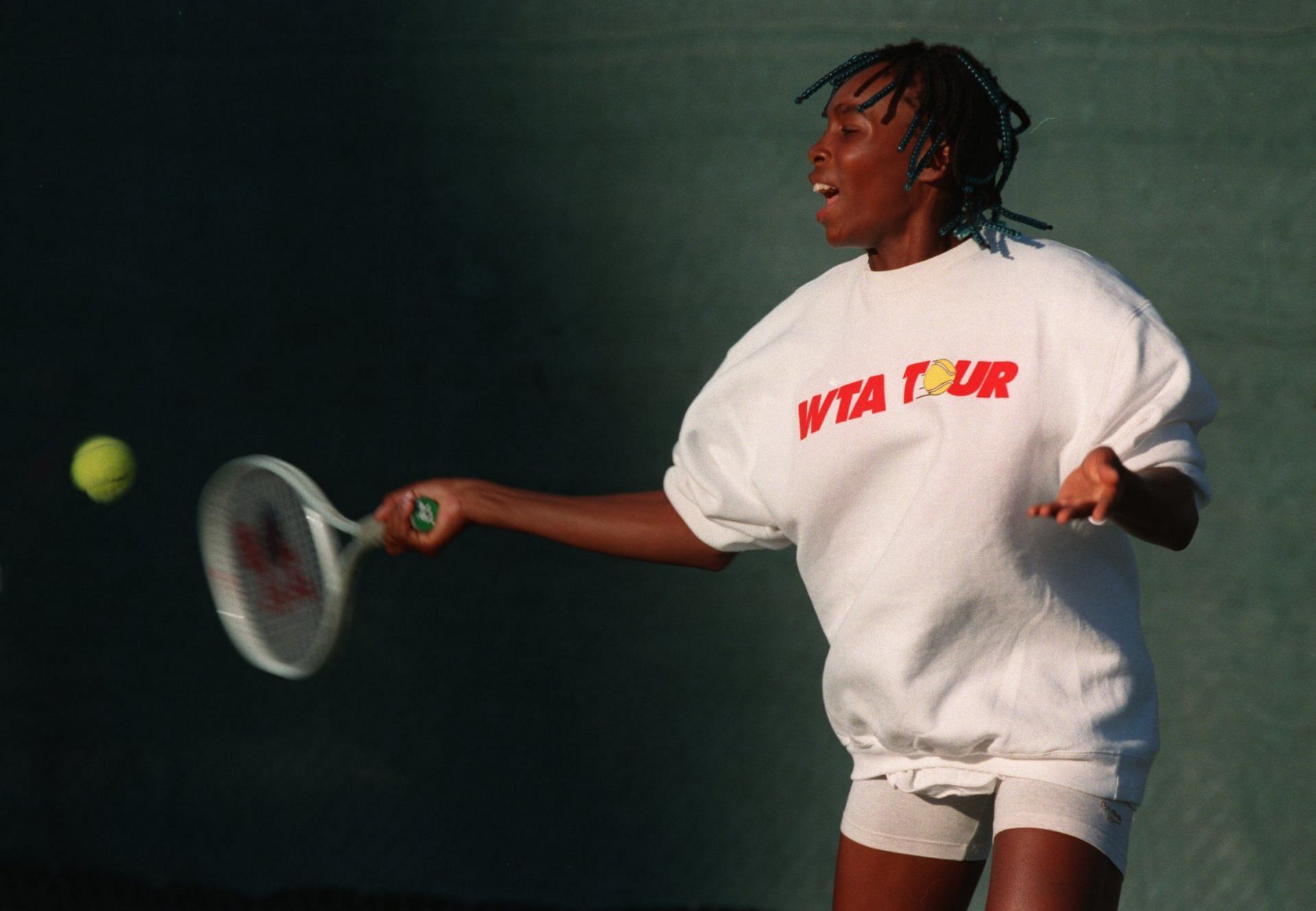 14-year-old Venus Williams in 1994.