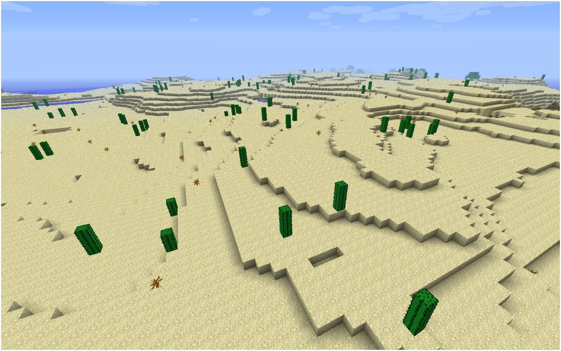 A desert biome (Image via Minecraft)