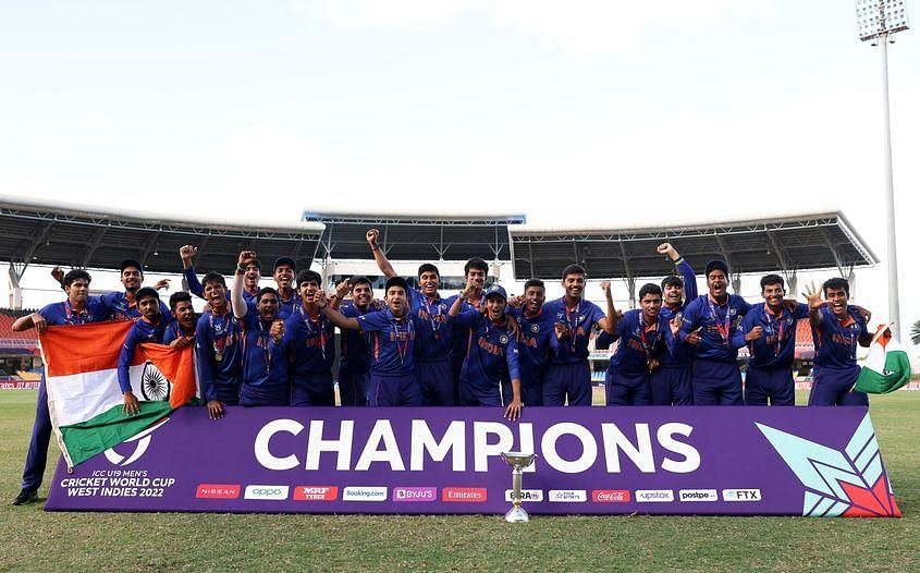 Yash Dhull and his Indian U-19 boys lifted the 5th WC title by beating England in the final [Image- ICC]
