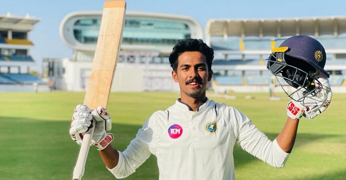 Rohan Kunnummal continued his brilliant run in the Ranji Trophy. Pic: @_CricDomestic/ Twitter