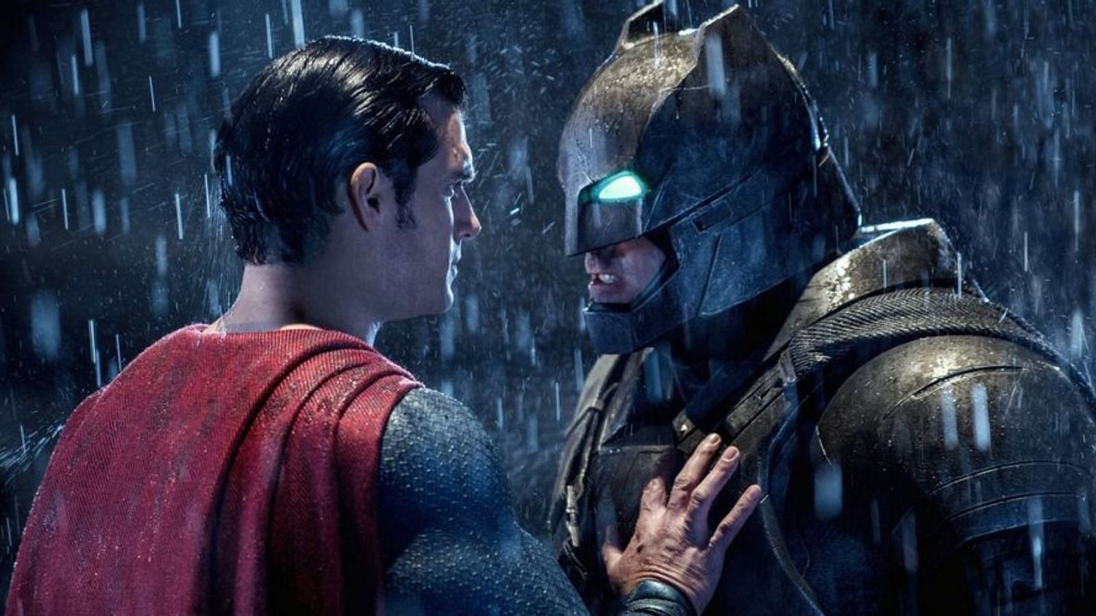 Henry Cavill and Ben Affleck duking it out (Image via Warner Bros.)