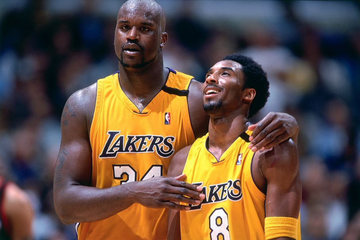 Former LA Lakers stars Shaquille O&#039;Neal and Kobe Bryant [Image Source: Silver Screen and Roll]