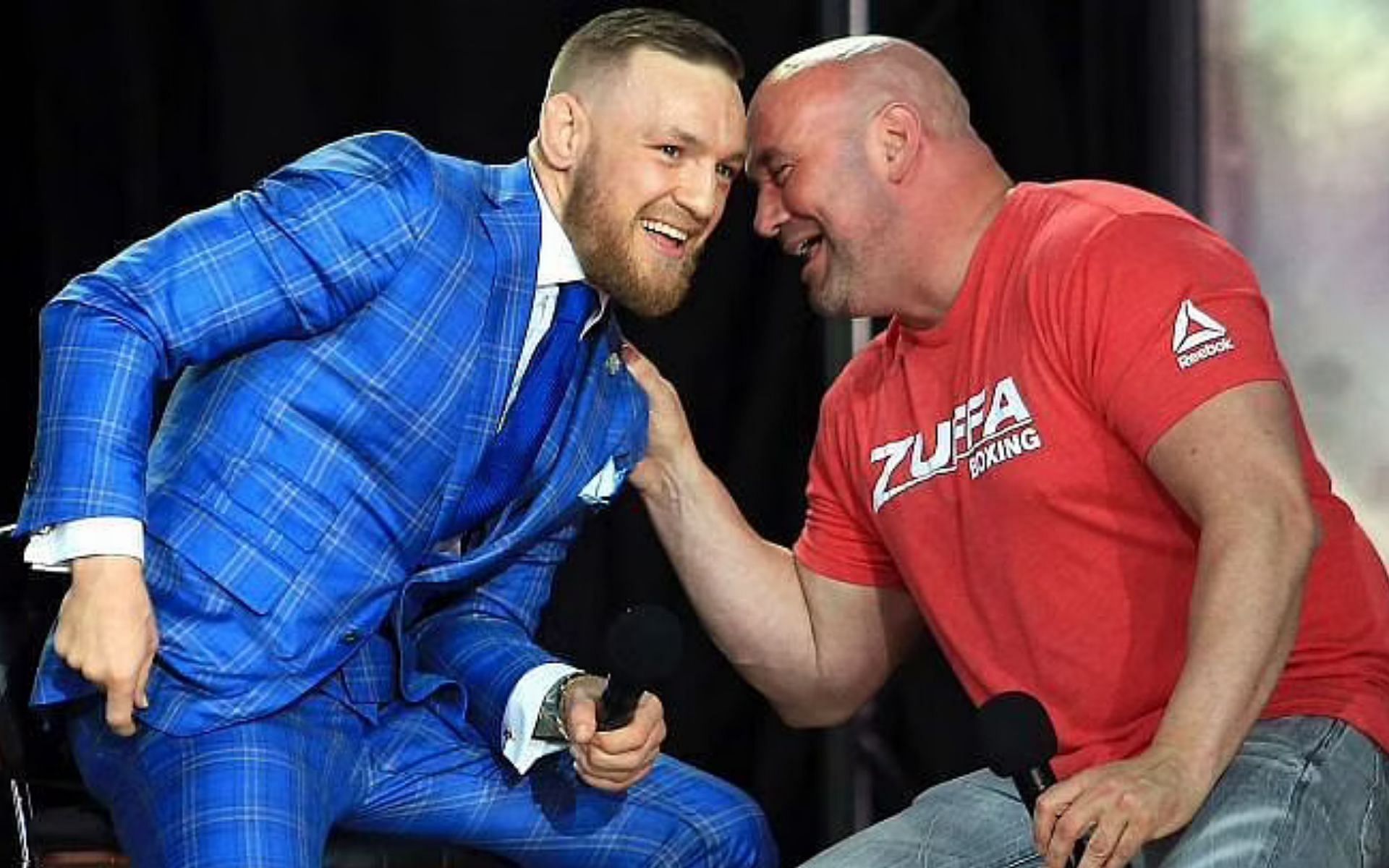 Conor McGregor (left) and Dana White (right)