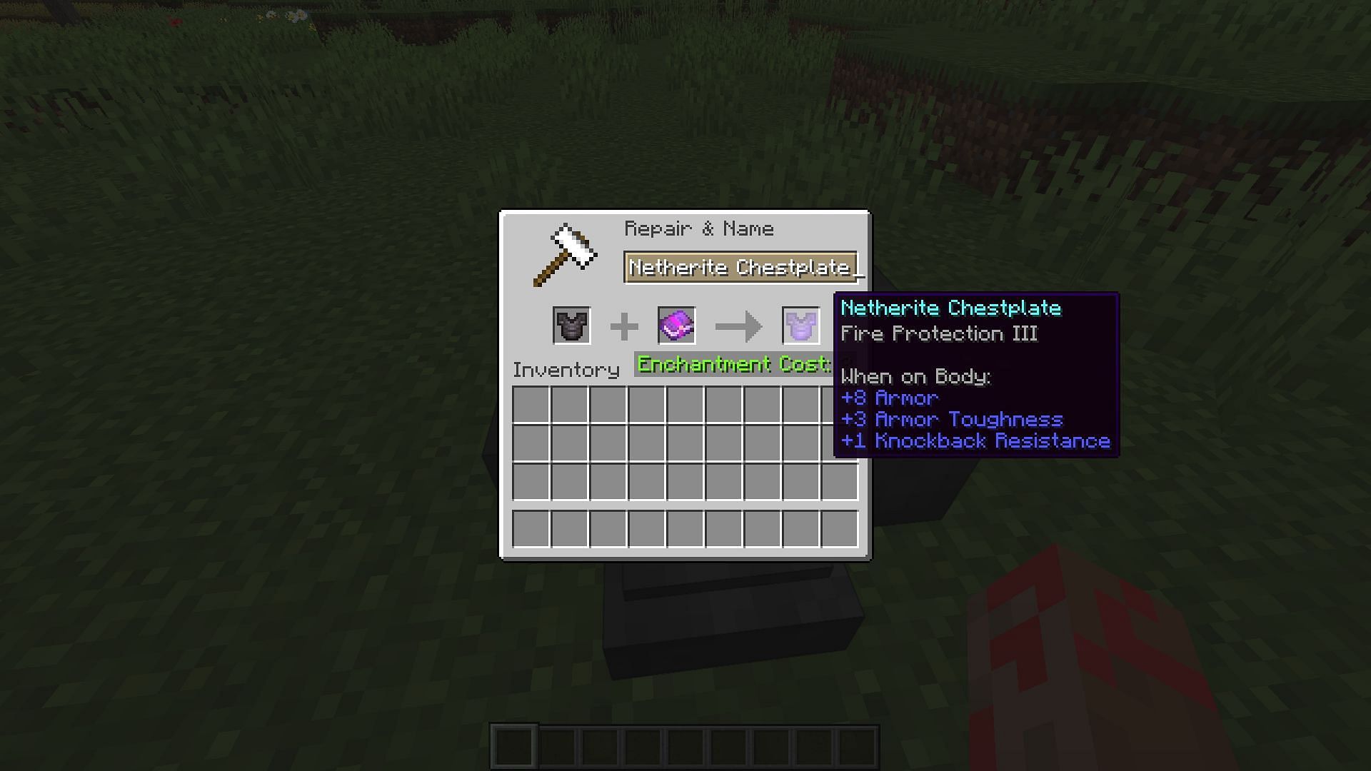 Players can apply it with an enchanted book and anvil (Image via Minecraft)