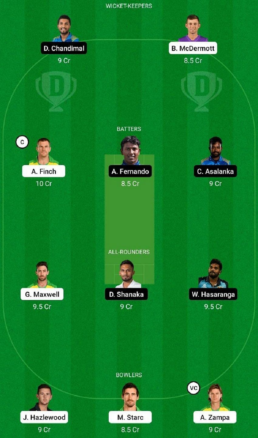 AUS vs SL Dream11 Fantasy Tip #1