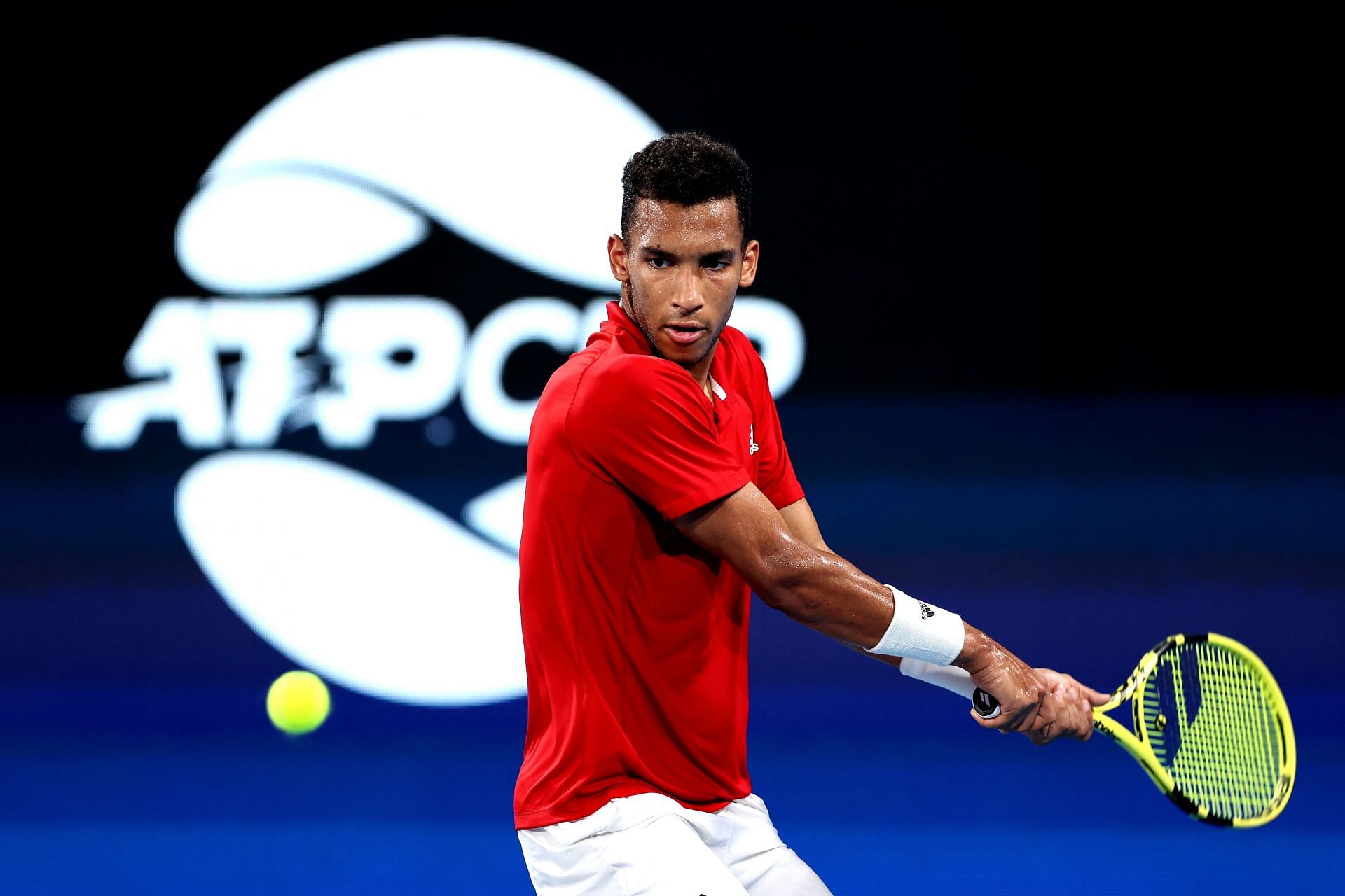 Felix Auger-Aliassime at the 2022 ATP Cup