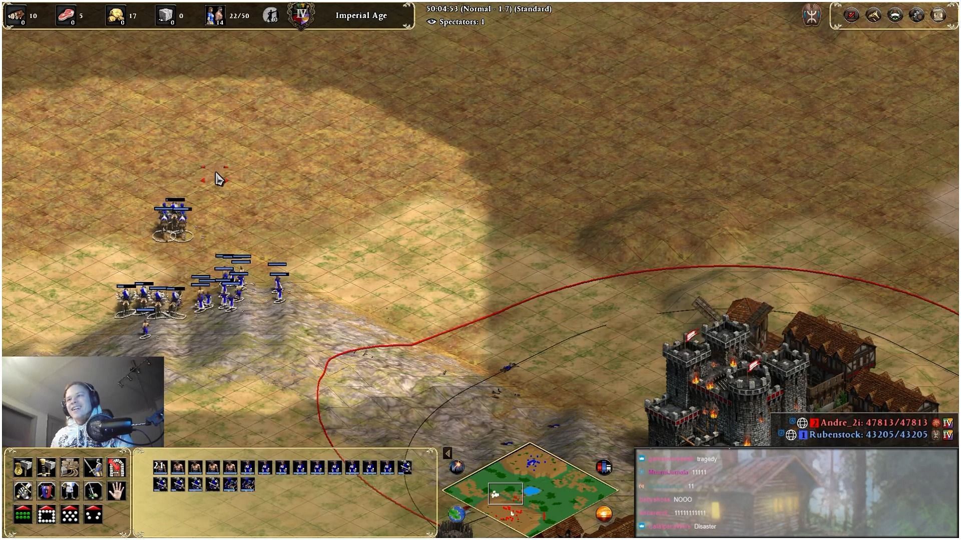 Age of Empires 2 match has been going for 40 hours with no end in sight (Image via Twitch Rubenstock)