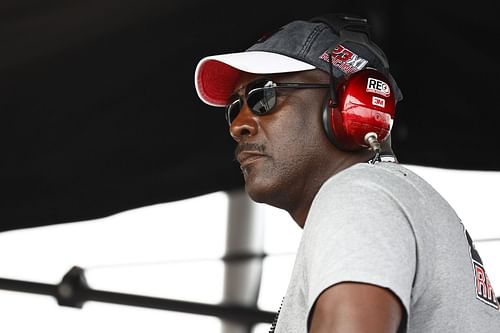 Michael Jordan at NASCAR Cup Series Go Bowling at The Glen.