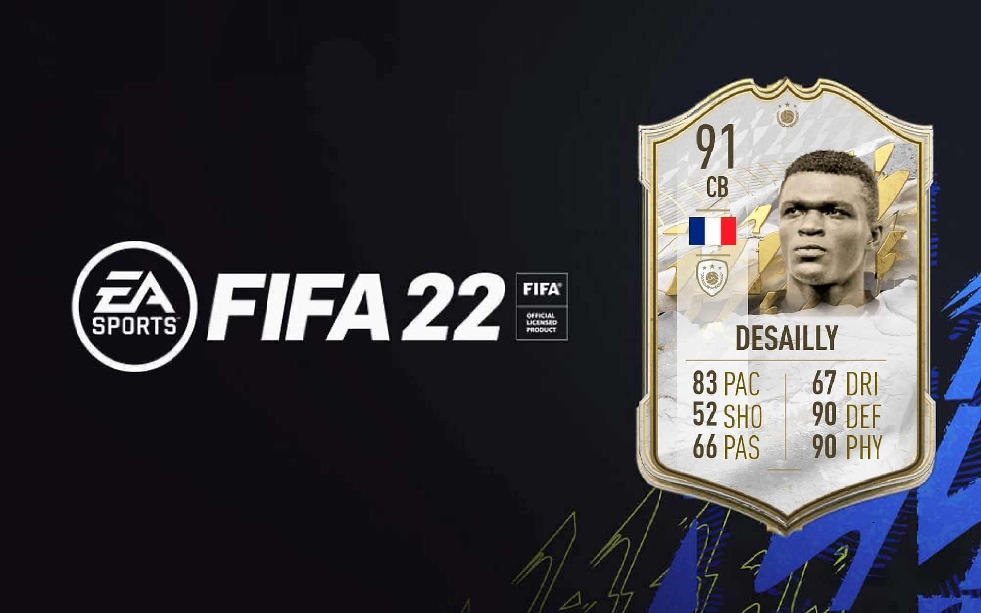 Marcel Desailly Prime Icon card in FIFA Ultimate Team (Image via Sportskeeda)