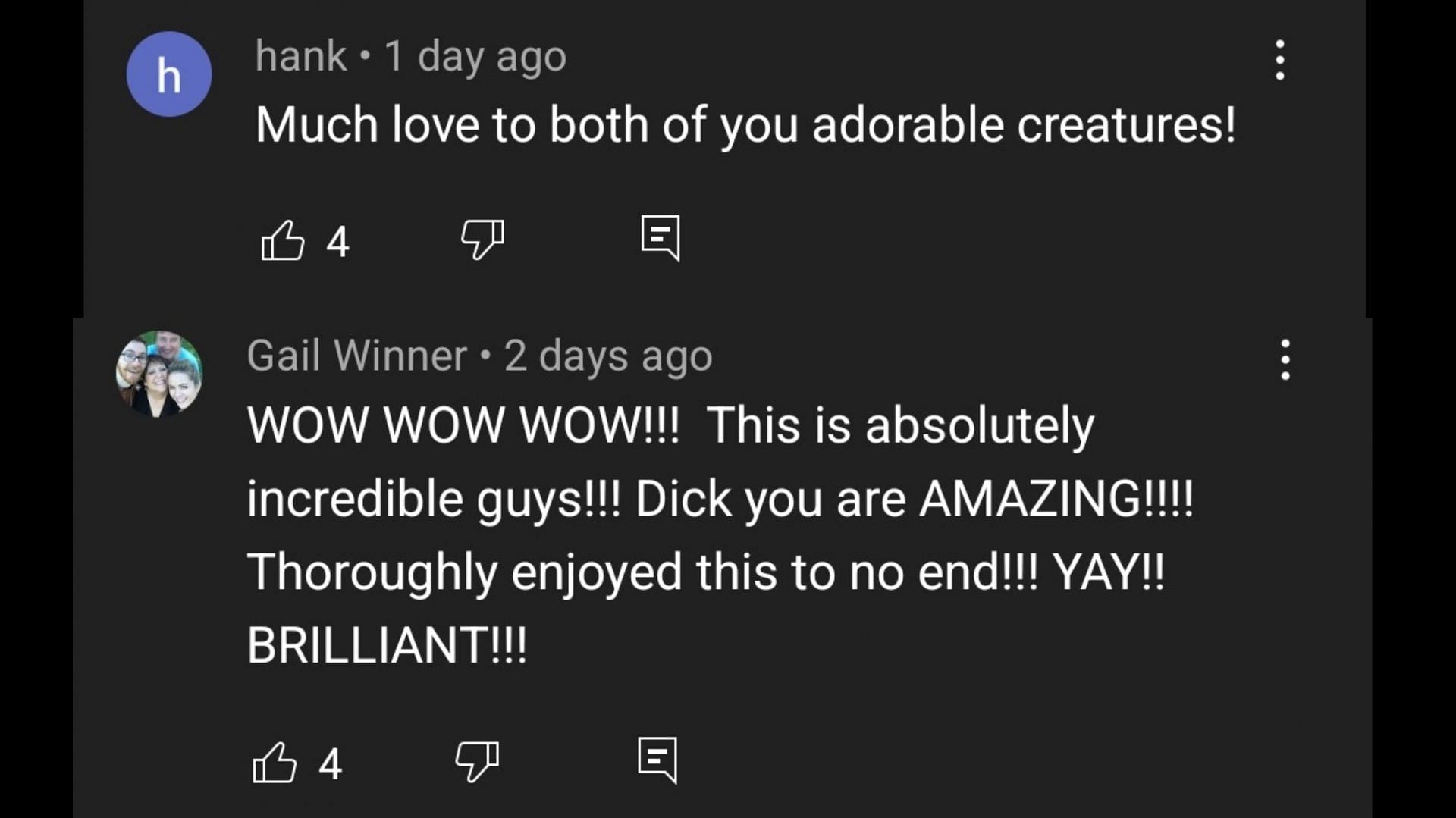 Comments on Van Dyke&#039;s YouTube video 6/7