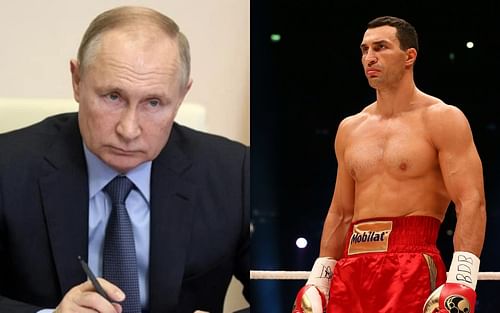 Vladimir Putin (left) and Wladimir Klitschko (right)