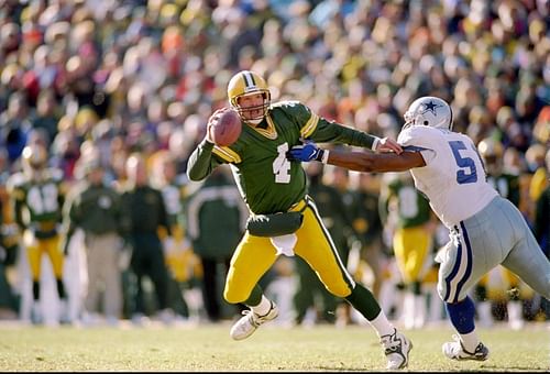 Brett Favre's role in the 1997 NFL MVP race remains one of the more controversial NFL happenings at the end of the millennium (Photo: Getty)