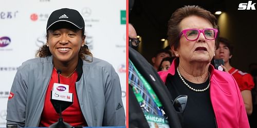 Naomi Osaka and Billie Jean King