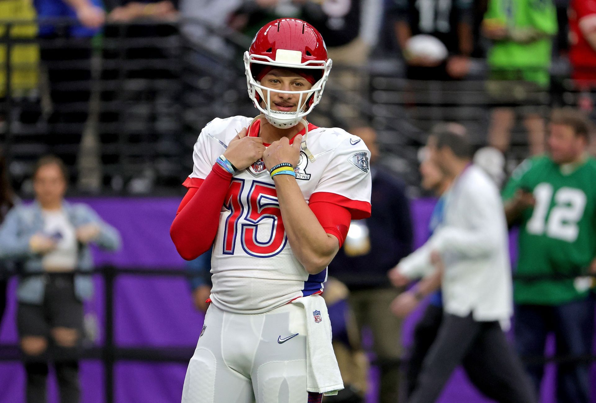 Mahomes at the NFL Pro Bowl in Las Vegas