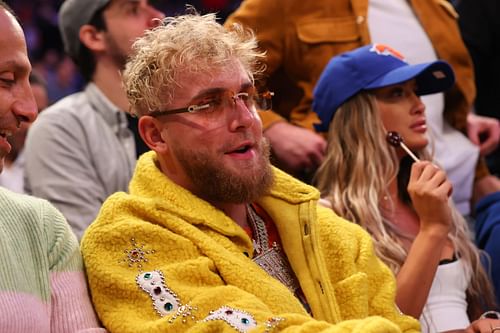 Jake Paul at Memphis Grizzlies v New York Knicks game