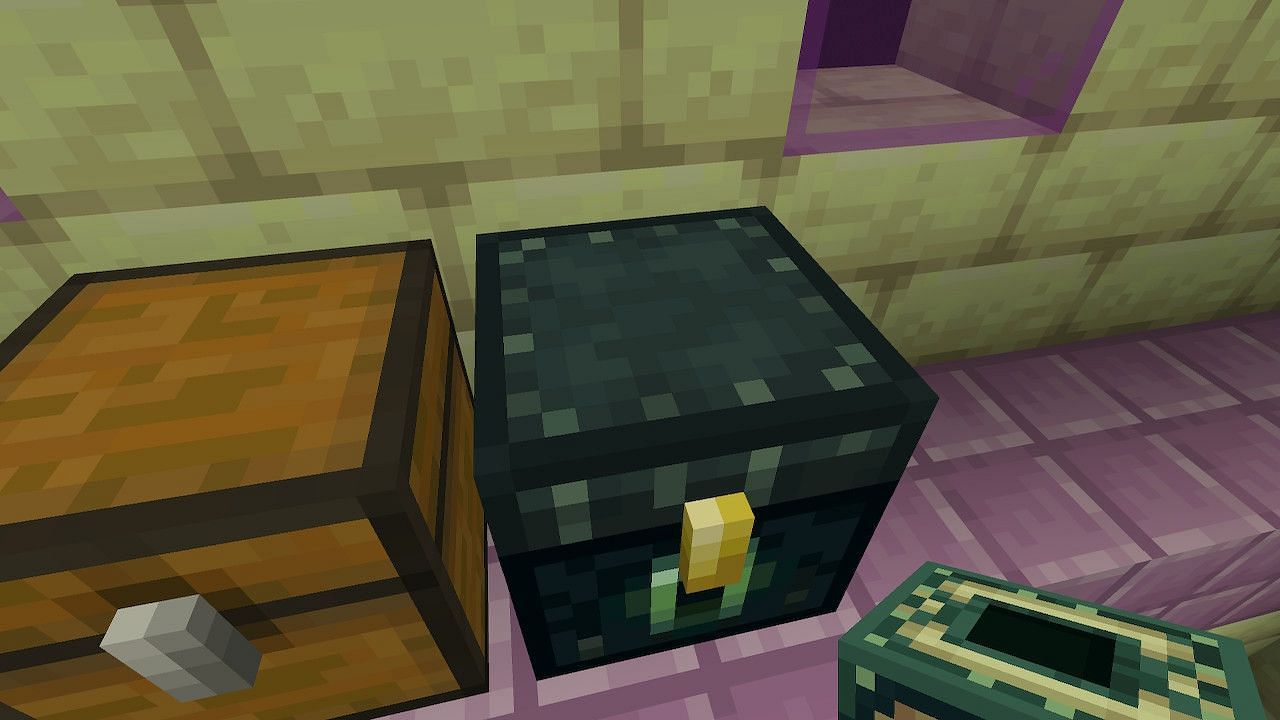 There are many different treasure chests located inside of an End City, including Ender Chests (Image via Minecraft)