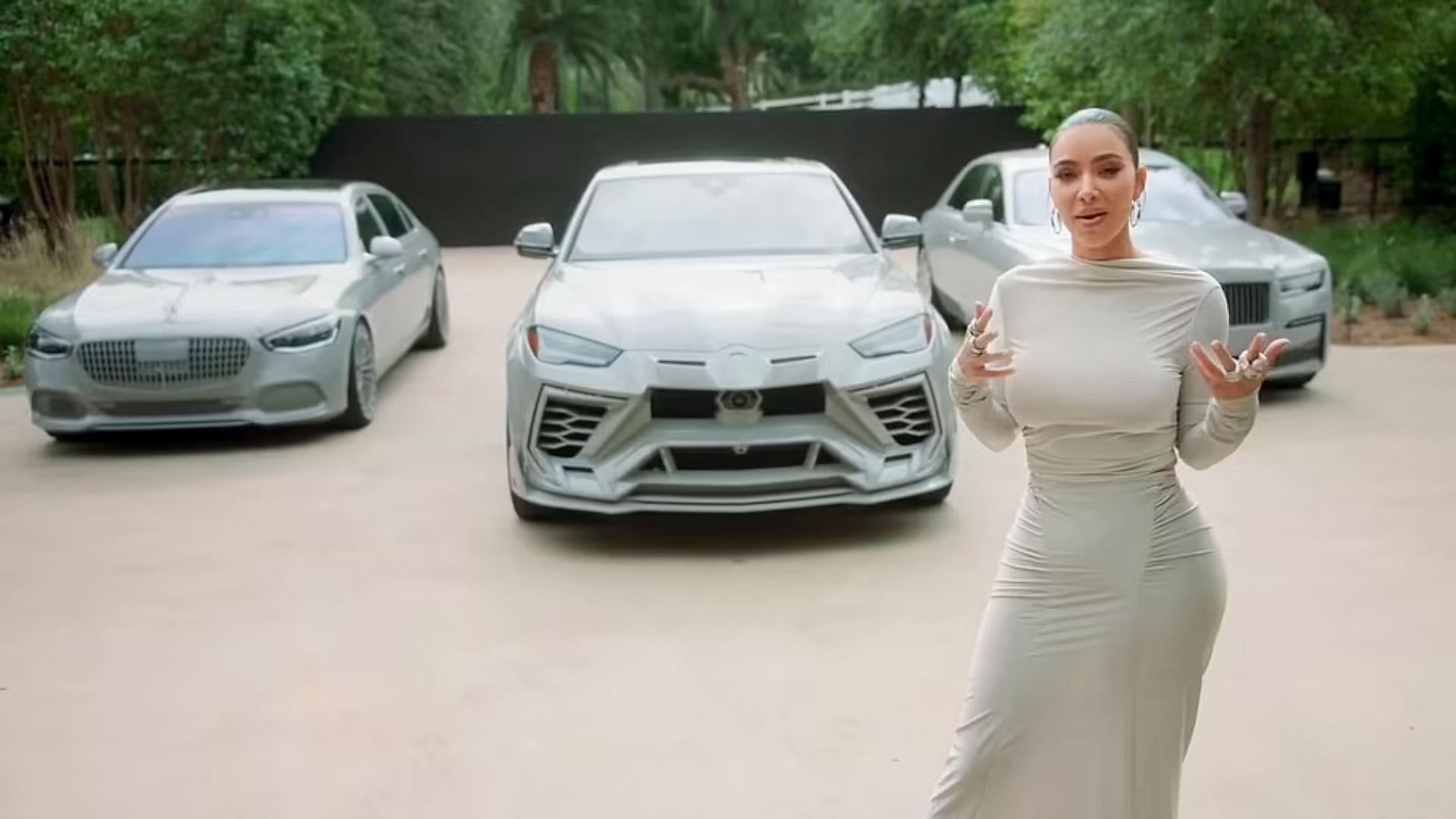 Three of Kim Kardashian&#039;s favorite cars (Image via Vogue/YouTube)