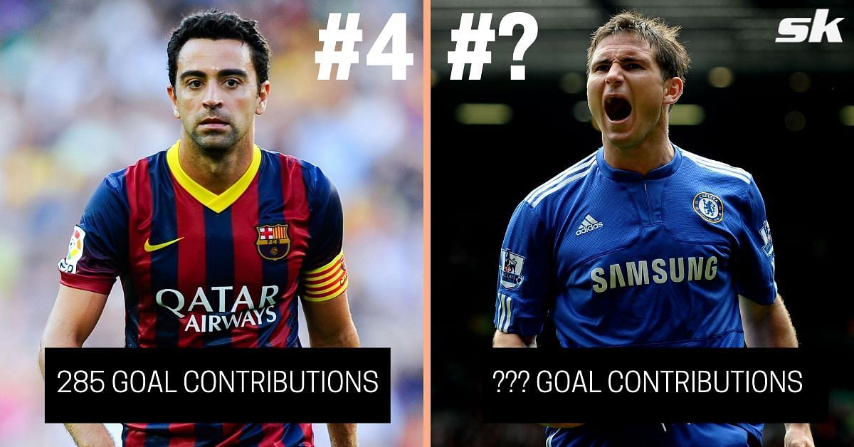 Both managers now, Xavi and Frank Lampard were excellent central midfielders in their day