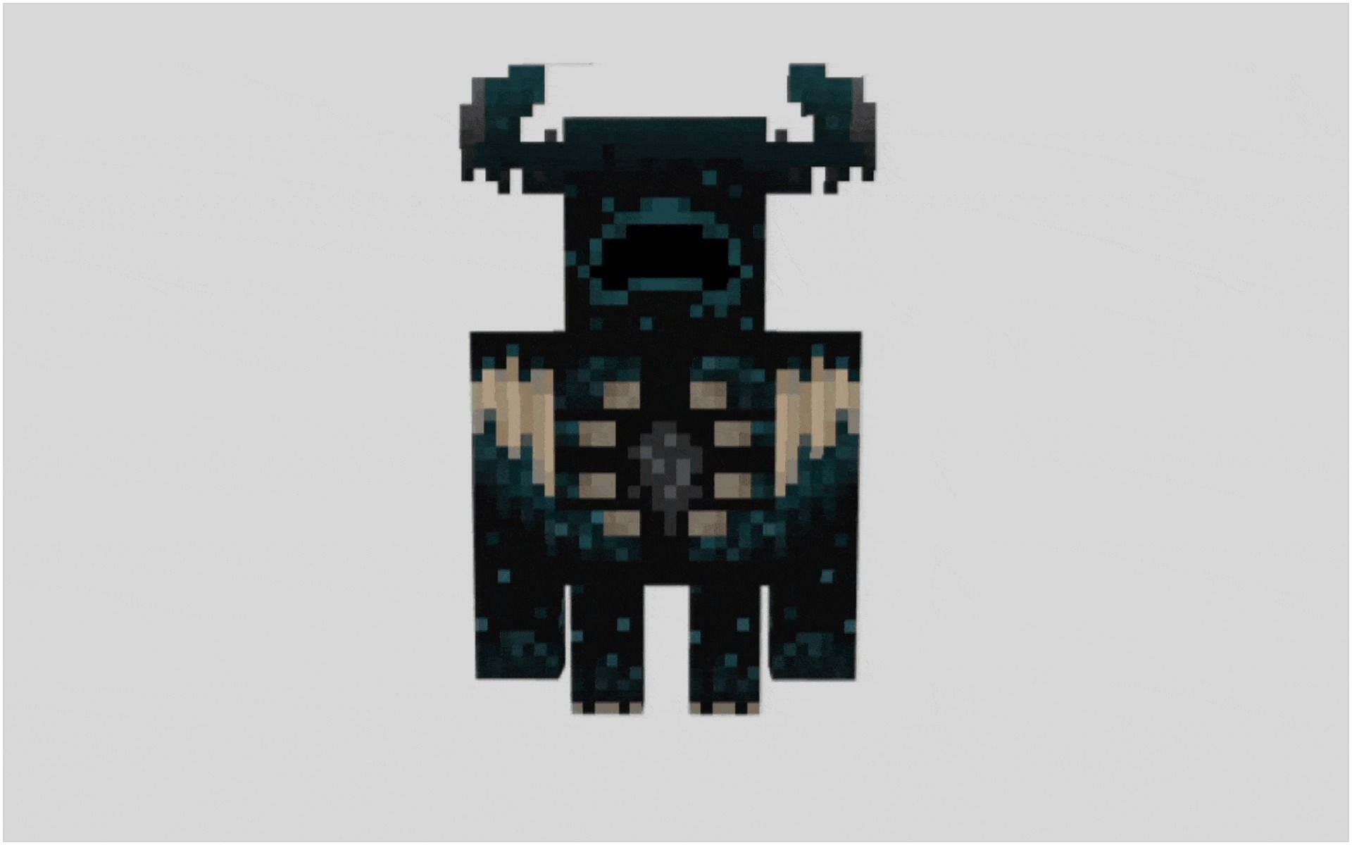 The Warden in Minecraft (Image via mc-addons.com)