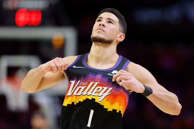 Watch: "I can see a mad baller when I'm looking" - Shaquille O'Neal and Devin Booker engage in hilarious back and forth, Dwyane Wade chimes in