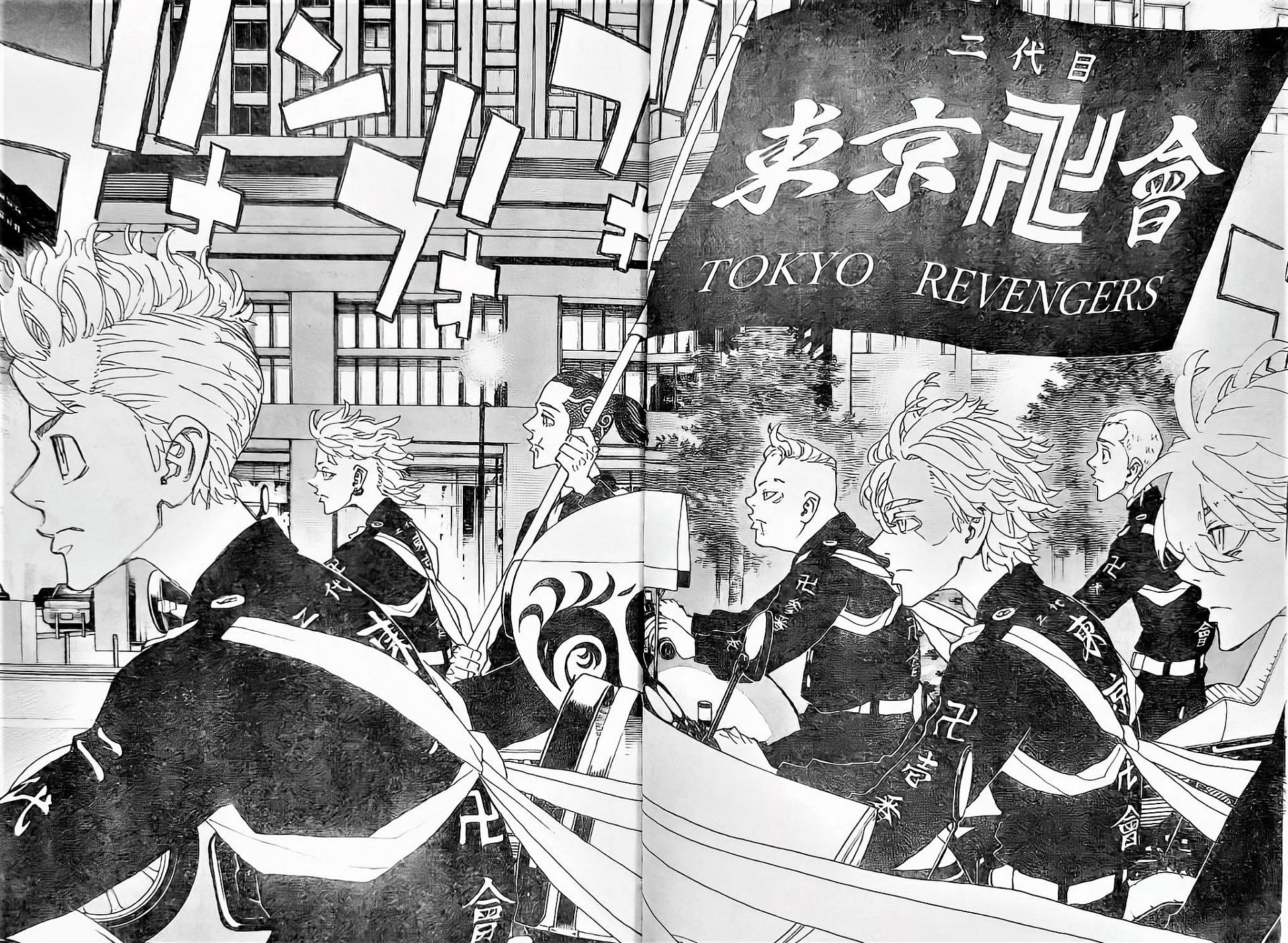 Tokyo Revengers chapter 243 raw scans reveal the formation of Kanto Manji, Takemichi and Mikey's fight begins