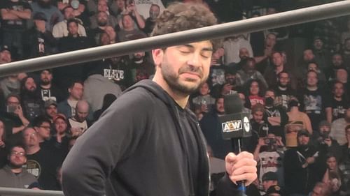 Tony Khan at an AEW event in 2021