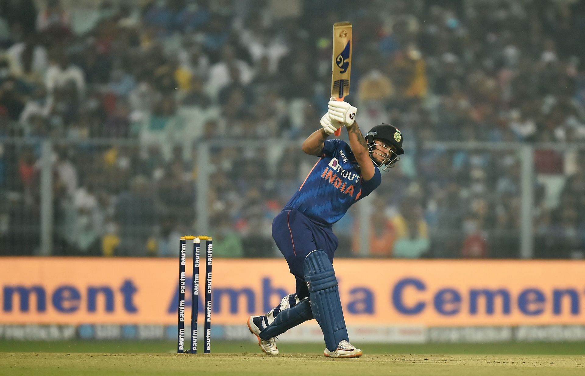 Ishan Kishan batting for Team India. Pic: Getty Images
