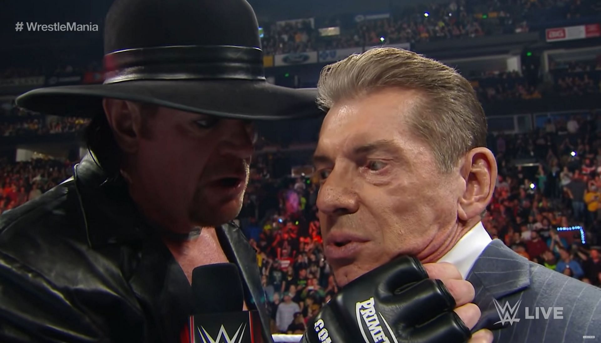 The Undertaker and Vince McMahon on an episode of RAW.