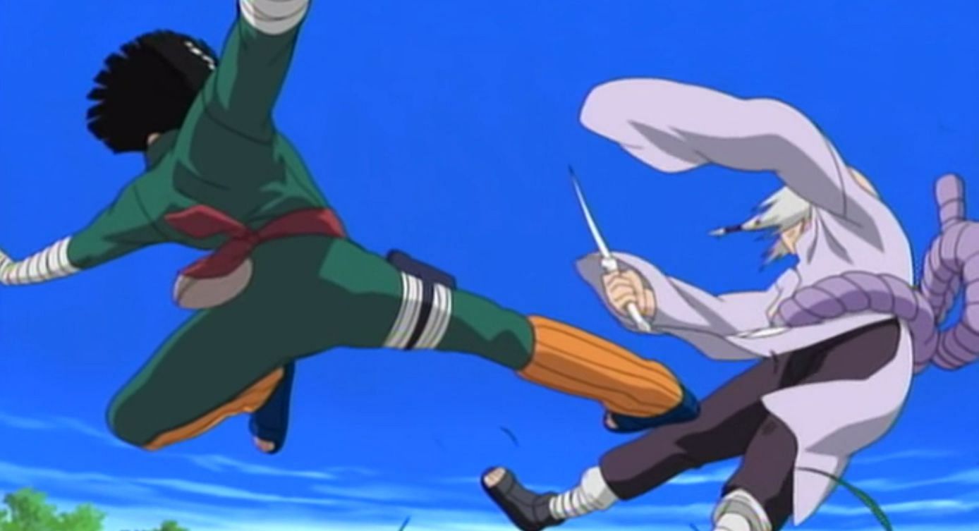 Rock Lee vs Kimimaro (Image via Studio Pierrot)