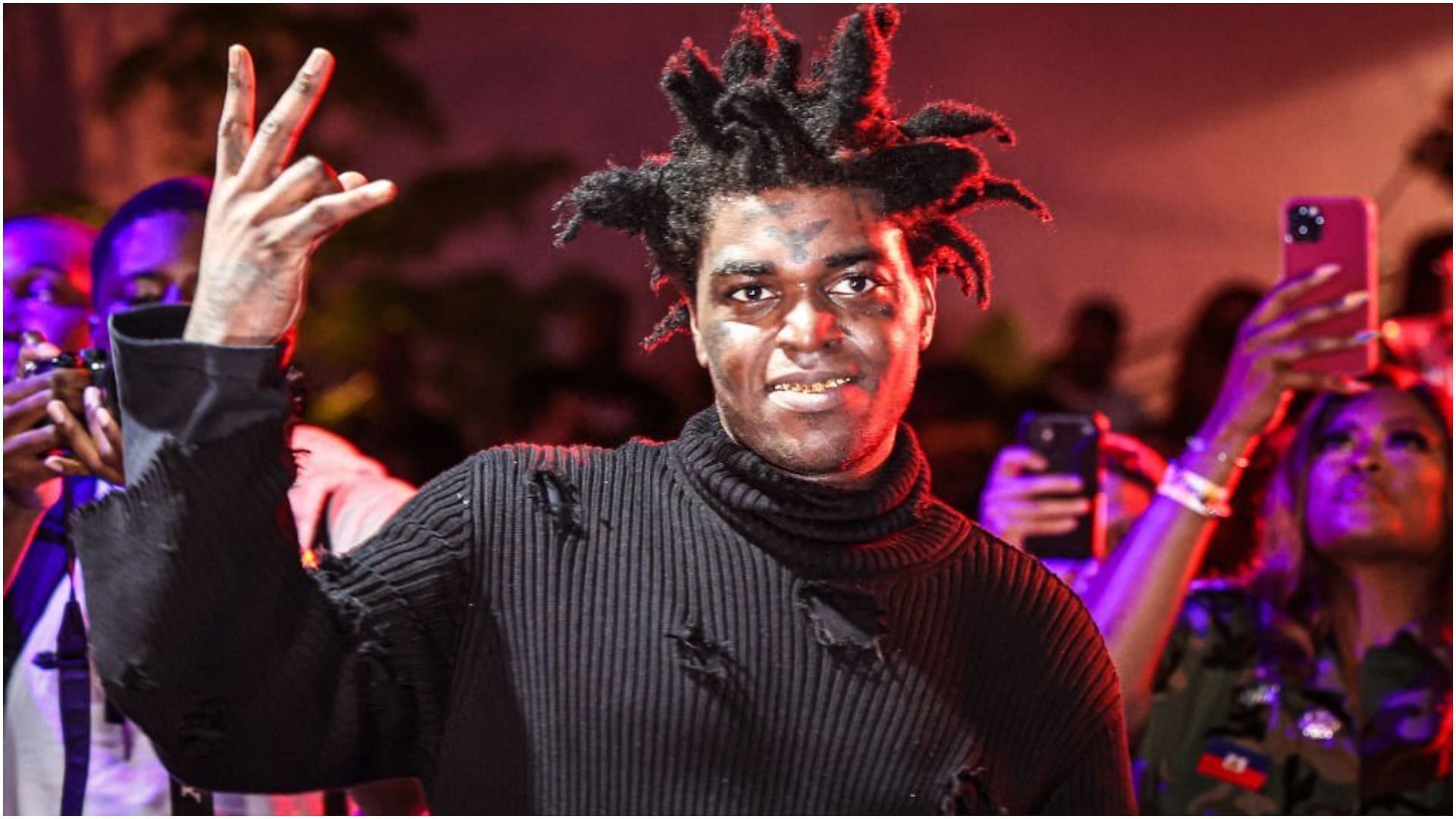 Kodak Black was recently released from the hospital after being shot (Image via Getty Images/John Parra)