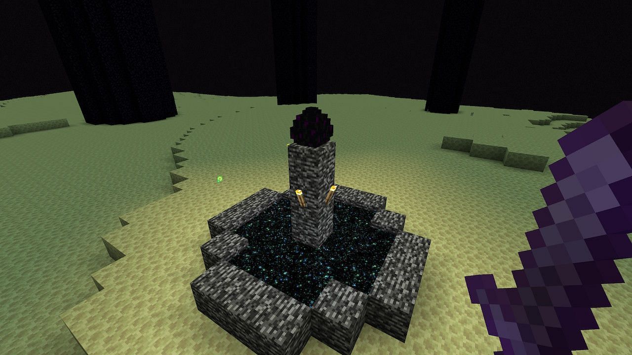 Players can only obtain the dragon egg in Minecraft from defeating the Ender Dragon within The End (Image via Minecraft)