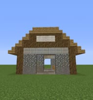 A combination barn and stable for any livestock (Image via Grabcraft user NationsatWar)