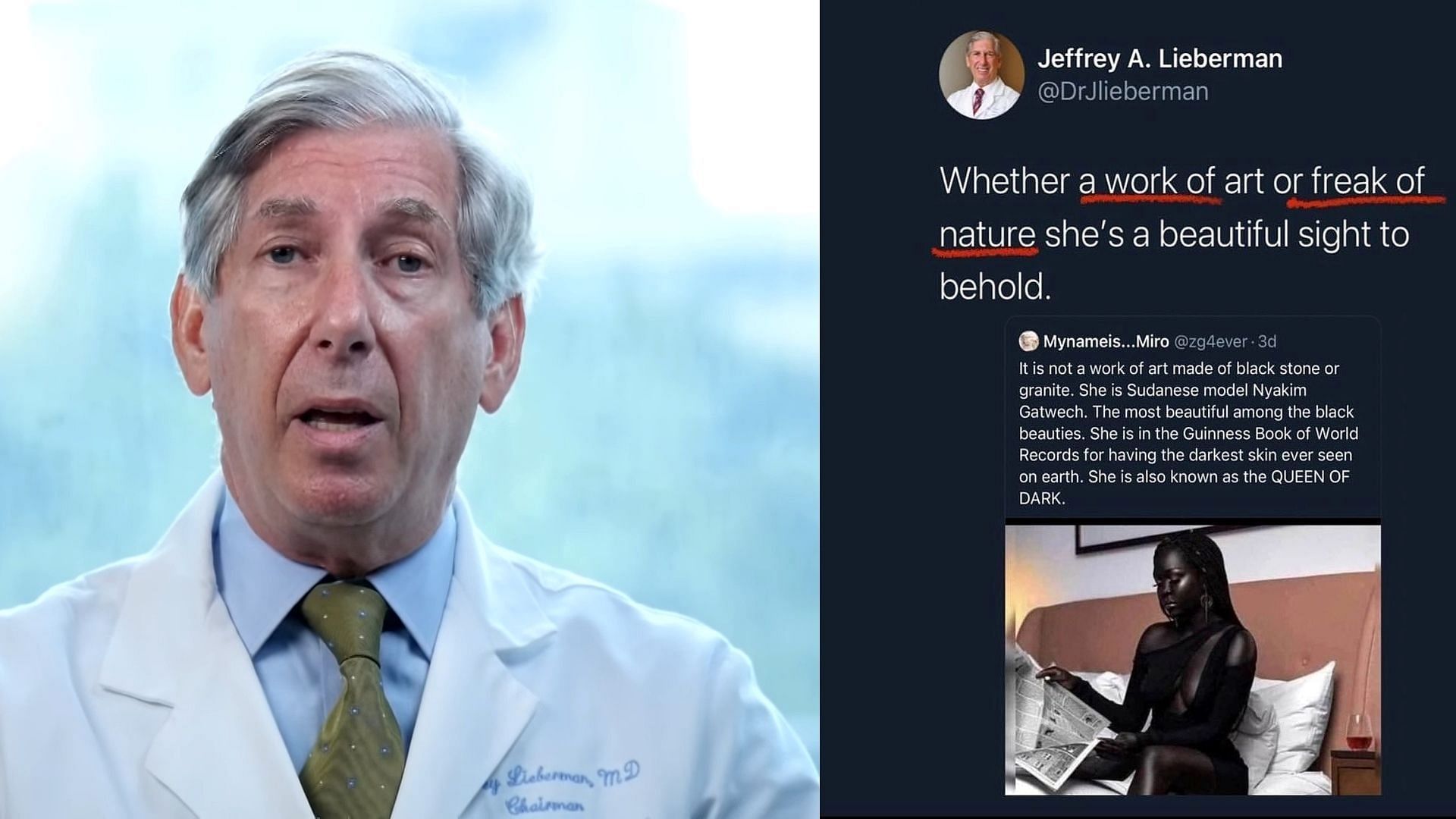 Jeffrey Lieberman Twitter: Suspension Amid Racist Tweet - What did Jeffrey Lieberman say? American Psychiatrist Account Was Deleted