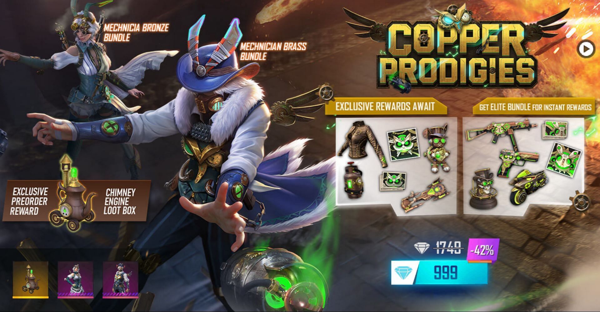 Copper Prodigies is also available for pre-order (Image via Garena)