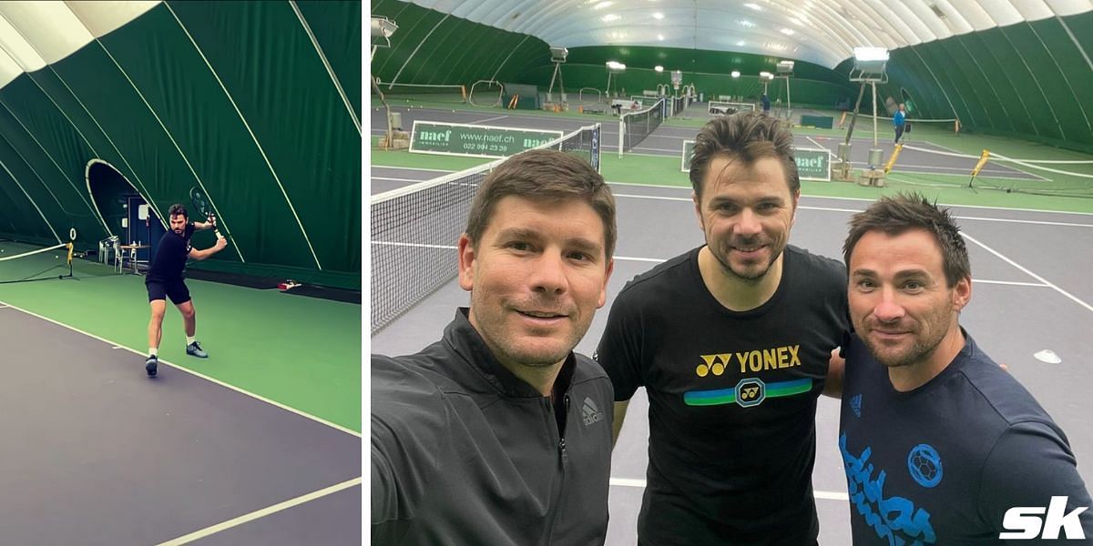 Stan Wawrinka took to social media to announce his return to training after 11 months
