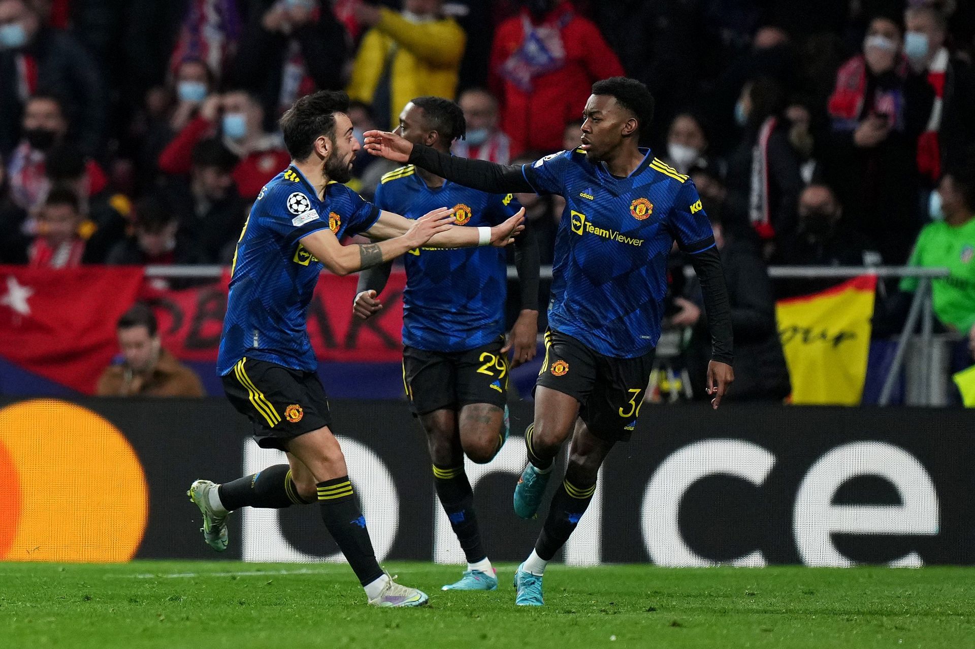 United held Atletico Madrid to a 1-1 draw in the Champions League.