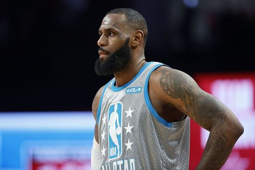 LeBron James during the recent 2022 NBA All-Star Game