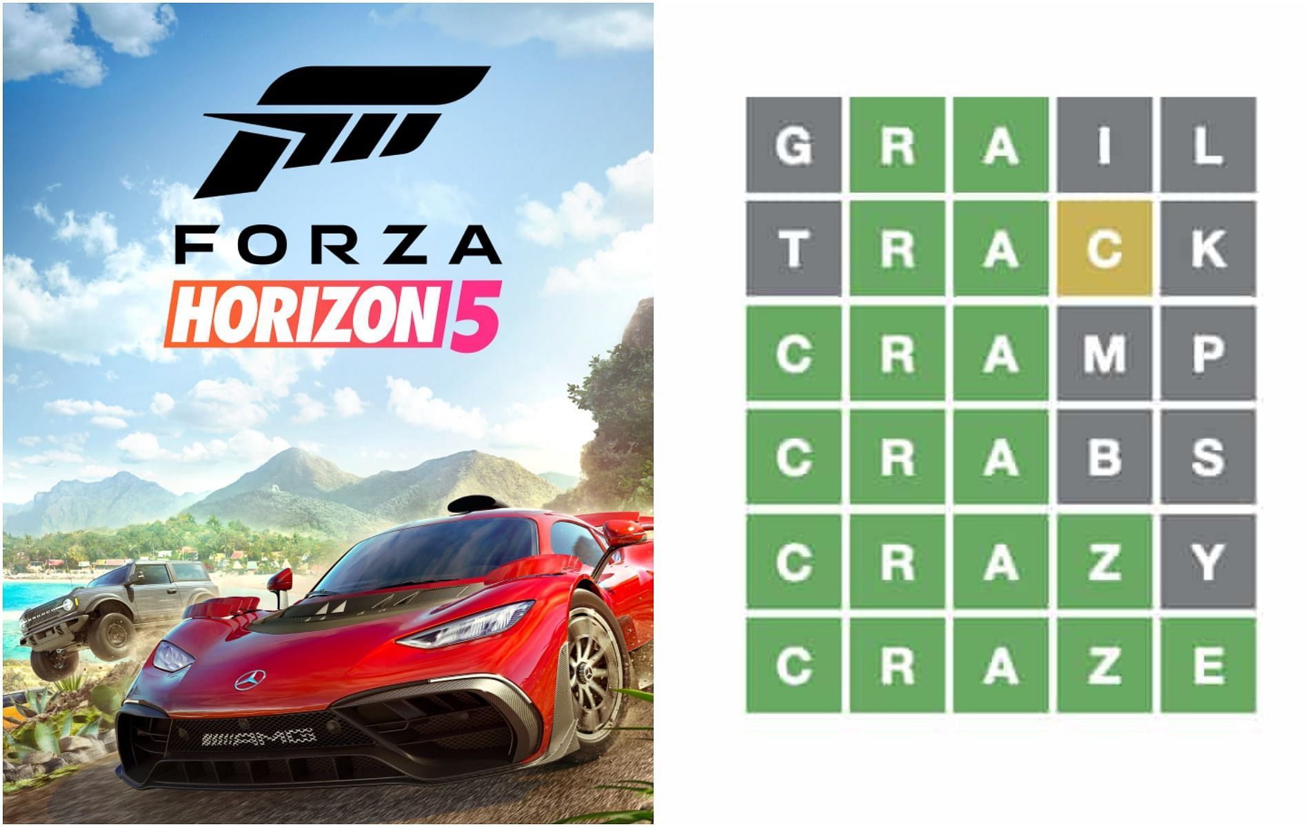Forza Horizon 5 has teased a new reward with the help of Wordle (Images via Playground Games, Guardian)