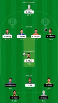 ISL vs LAH Dream11 Fantasy Suggestion #1