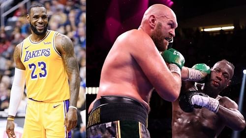 LeBron James and Tyson Fury. (Photo: The SportsRush)