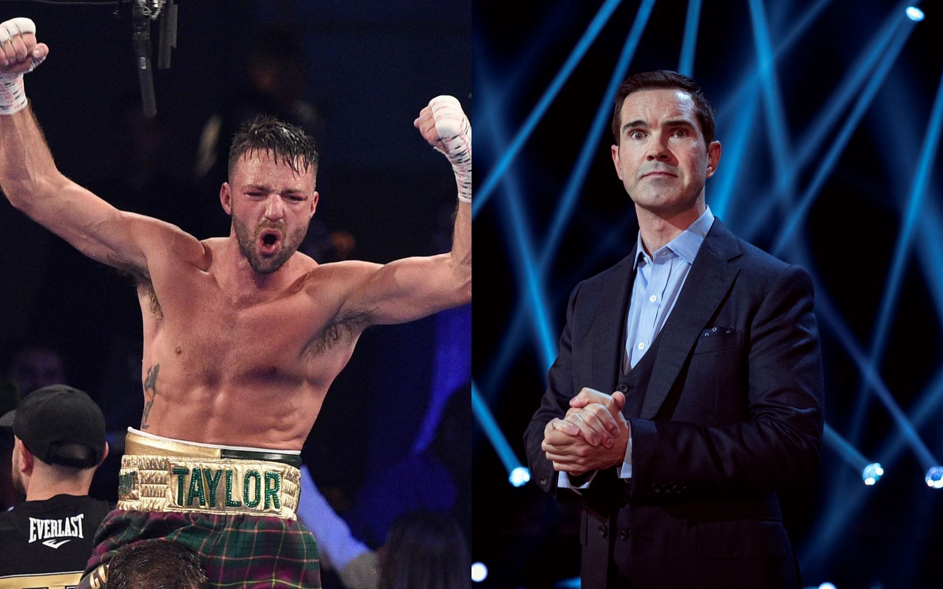 Josh Taylor (left), and Jimmy Carr (right)